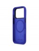 BMW iPhone 17 Pro Hülle Case M Silikon Vertical Logo MagSafe Blau