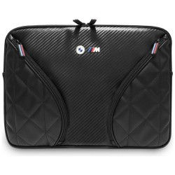 BMW Notebook Laptop Tasche Bag Carbon Metal Logo 14 Zoll Schwarz