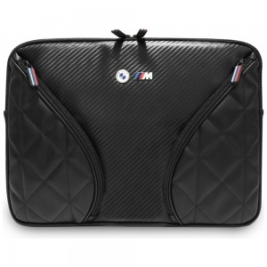 BMW Notebook Laptop Tasche Bag Carbon Metal Logo 14 Zoll Schwarz
