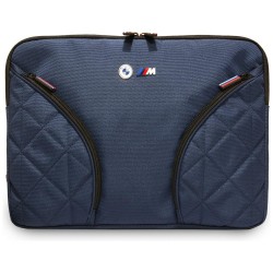 BMW Notebook Laptop Tasche Bag Nylon Metal Logo 14 Zoll Blau