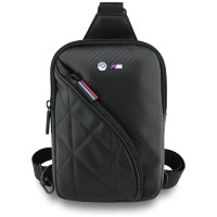 BMW Phone Tasche Bag Carbon Metal Logo Crossbody Schwarz