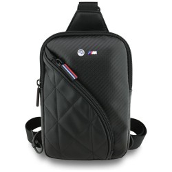 BMW Phone Tasche Bag Carbon Metal Logo Crossbody Schwarz