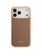 Lacoste iPhone 17 Pro Hülle Case Champs Elysees Gold Logo MagSafe Rosa