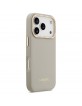 Lacoste iPhone 17 Pro Hülle Case Champs Elysees Gold Logo MagSafe Taupe