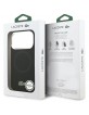 Lacoste iPhone 17 Pro Hülle Case Silikon Metal Logo Frame MagSafe Schwarz