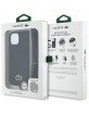 Lacoste iPhone 15 Hülle Case Iconic Petit Pique Crossbody Cord MagSafe Schwarz
