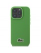 Lacoste iPhone 16 Pro Max Hülle Case Iconic Petit Pique Crossbody Cord MagSafe Grün
