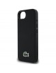 Lacoste iPhone 16e / 17e Hülle Case Iconic Petit Pique Woven Logo MagSafe Schwarz