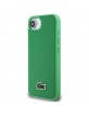 Lacoste iPhone 16e / 17e Hülle Case Iconic Petit Pique Woven Logo MagSafe Grün