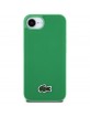 Lacoste iPhone 16e / 17e Hülle Case Iconic Petit Pique Woven Logo MagSafe Grün