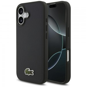 Lacoste iPhone 17 Hülle Case Iconic Petit Pique Woven MagSafe Blau