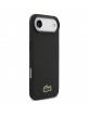 Lacoste iPhone 17 Air Hülle Case Iconic Petit Pique Woven MagSafe Schwarz