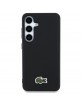 Lacoste Samsung S25 Case Iconic Petit Pique Woven MagSafe Black