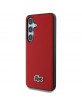 Lacoste Samsung S25 Case Iconic Petit Pique Woven MagSafe Red