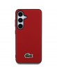 Lacoste Samsung S25 Case Iconic Petit Pique Woven MagSafe Red