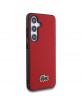 Lacoste Samsung S25 Case Iconic Petit Pique Woven MagSafe Red