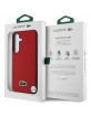 Lacoste Samsung S25 Case Iconic Petit Pique Woven MagSafe Red