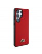 Lacoste Samsung S25 Ultra Case Iconic Petit Pique Woven MagSafe Red