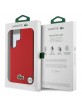 Lacoste Samsung S25 Ultra Case Iconic Petit Pique Woven MagSafe Red