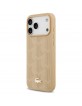 Lacoste iPhone 17 Pro Max Hülle Case Monogramm Gold Logo MagSafe Beige
