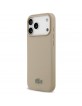 Lacoste iPhone 17 Pro Max Hülle Case Petit Pique Lacquer MagSafe Taupe