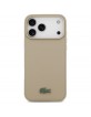 Lacoste iPhone 17 Pro Max Hülle Case Petit Pique Lacquer MagSafe Taupe