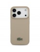Lacoste iPhone 17 Pro Hülle Case Petit Pique Lacquer MagSafe Taupe