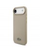 Lacoste iPhone 17 Air Hülle Case Petit Pique Lacquer MagSafe Taupe