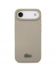 Lacoste iPhone 17 Air Hülle Case Petit Pique Lacquer MagSafe Taupe