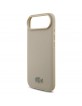 Lacoste iPhone 17 Air Hülle Case Petit Pique Lacquer MagSafe Taupe