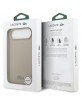 Lacoste iPhone 17 Air Hülle Case Petit Pique Lacquer MagSafe Taupe