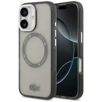 Lacoste iPhone 17 Hülle Case Shockproof Frosted MagSafe Schwarz
