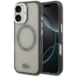 Lacoste iPhone 17 Hülle Case Shockproof Frosted MagSafe Schwarz