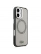 Lacoste iPhone 17 Hülle Case Shockproof Frosted MagSafe Schwarz