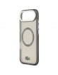 Lacoste iPhone 17 Air Hülle Case Shockproof Frosted MagSafe Schwarz