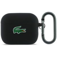 Lacoste AirPods Pro 3 Hülle Case Silikon Croc Logo Schwarz