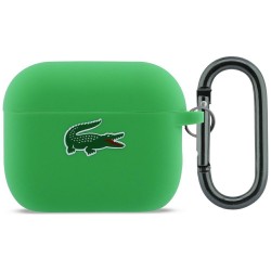 Lacoste AirPods Pro 3 Hülle Case Silikon Croc Logo Grün