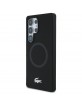 Lacoste Samsung S25 Ultra Hülle Case Silikon Metall Croc MagSafe Schwarz