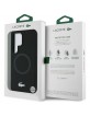 Lacoste Samsung S25 Ultra Hülle Case Silikon Metall Croc MagSafe Schwarz