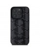 Lacoste iPhone 15 Pro Case Grip Stand Monogram Black