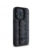 Lacoste iPhone 15 Pro Case Grip Stand Monogram Black
