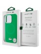 Lacoste iPhone 15 Pro Max Case, Silicone, Metal Croc, MagSafe, Green