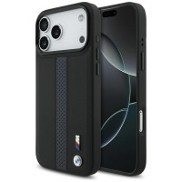 BMW iPhone 17 / 18 Pro Max Hülle Case MagSafe M Perforated Stripe Schwarz