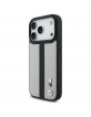 BMW iPhone 17 Pro / 18 Pro Hülle Case MagSafe M Perforated Stripe Grau