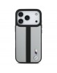 BMW iPhone 17 Pro / 18 Pro Hülle Case MagSafe M Perforated Stripe Grau