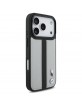 BMW iPhone 17 Pro / 18 Pro Hülle Case MagSafe M Perforated Stripe Grau