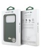 Lacoste iPhone 17 Pro Hülle Case Bliss MagSafe Grün