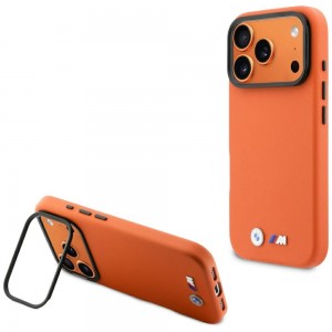 BMW iPhone 17 Pro Max Hülle Case MagSafe Stand Camera Frame Orange