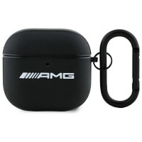 AMG Mercedes AirPods 4 Hülle Case Cover Echtleder Schwarz