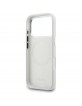 Lacoste iPhone 17 Pro Max Hülle Case Silikon Metal Logo Frame MagSafe Grau